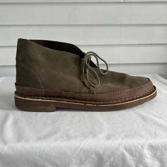 Clarks Bushacre Rand Chukka Boots Brown Leather Lace Up Mens Shoes 10M main image 6